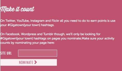 Be sure to nominate your page. 