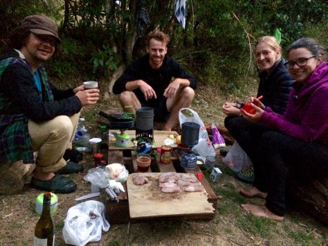 Our new friends & Sting Ray speared by yours truly. 